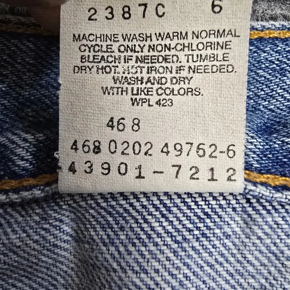 Vintage Y2K Levis 901 Jeans Mens 40x32 Relaxed Straight Leg Light Wash